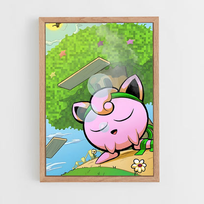 ap-jigglypuff-8 cadre Bois clair
