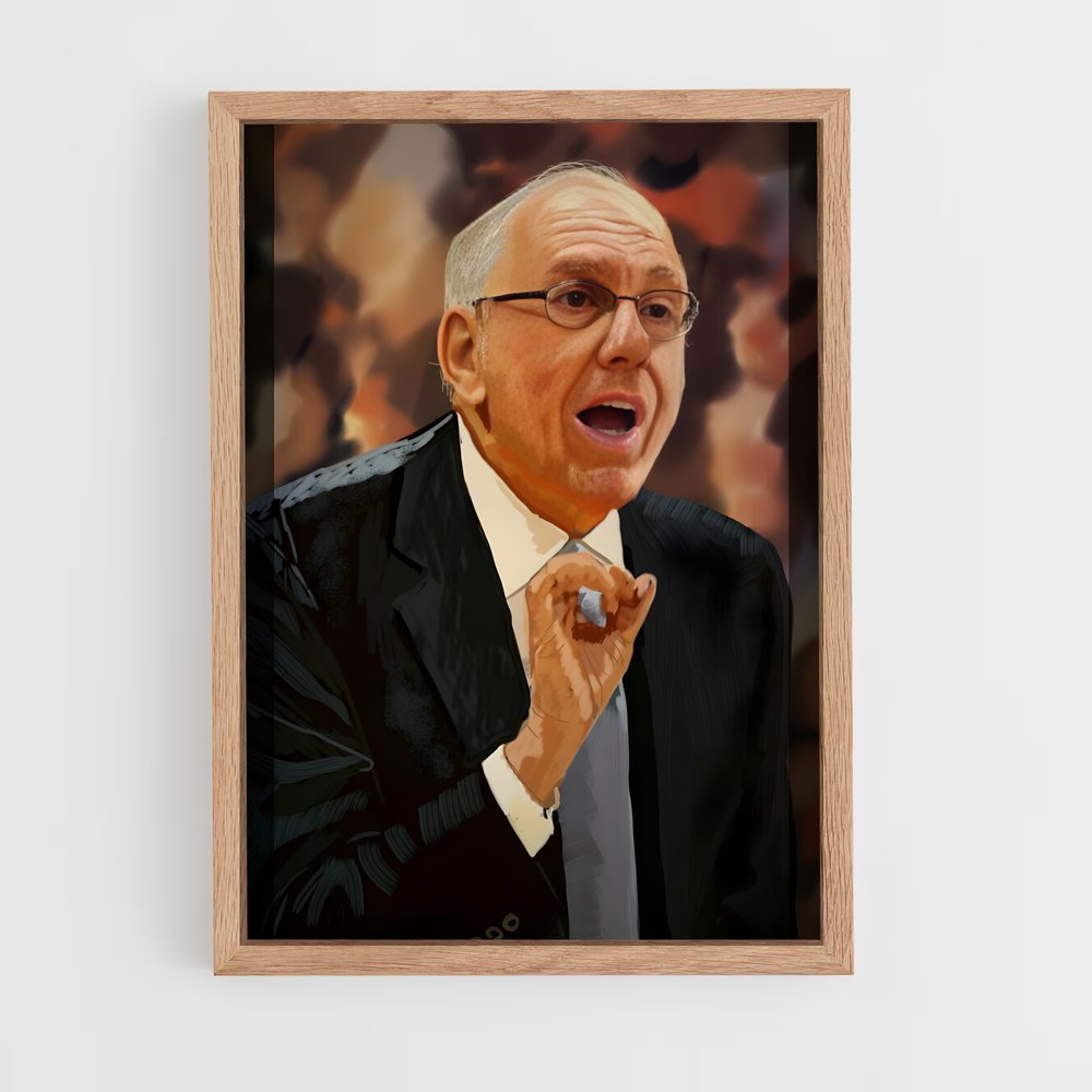 ap-jim boeheim-2 cadre Bois clair