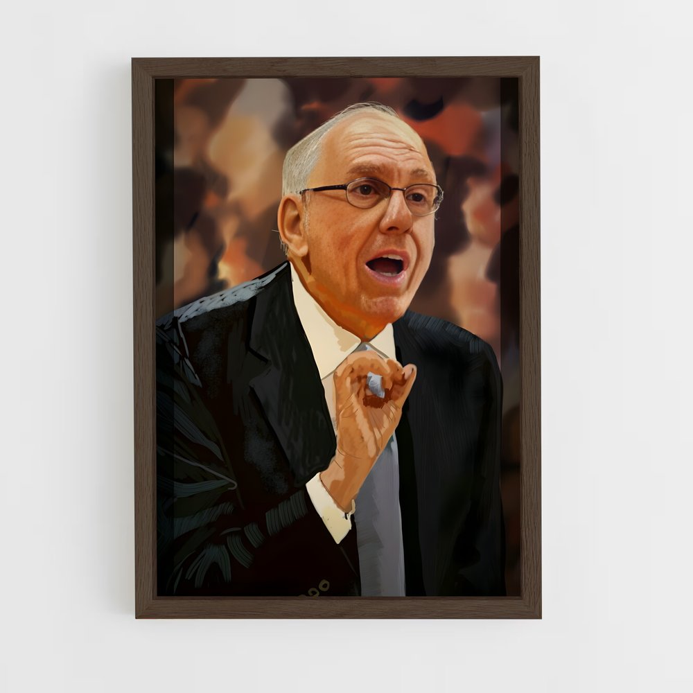 ap-jim boeheim-2 cadre Bois foncé