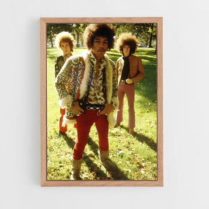 ap-jimi hendrix experience-9 cadre Bois clair