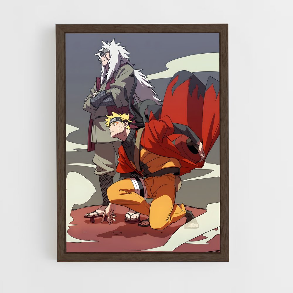 ap-jiraiya-4 cadre Bois foncé