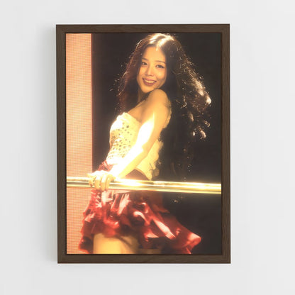 ap-jisoo-8 cadre Bois foncé