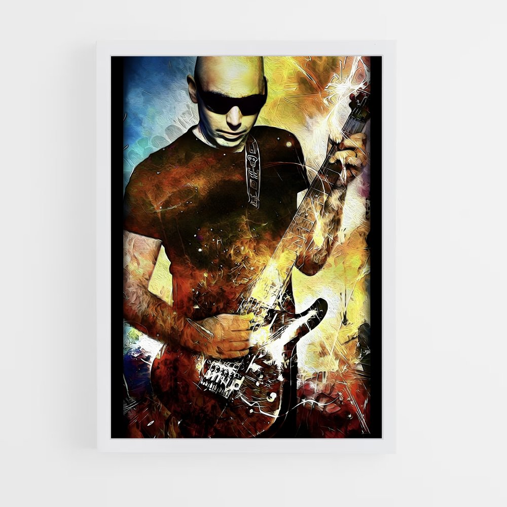 ap-joe satriani-7 cadre Blanc