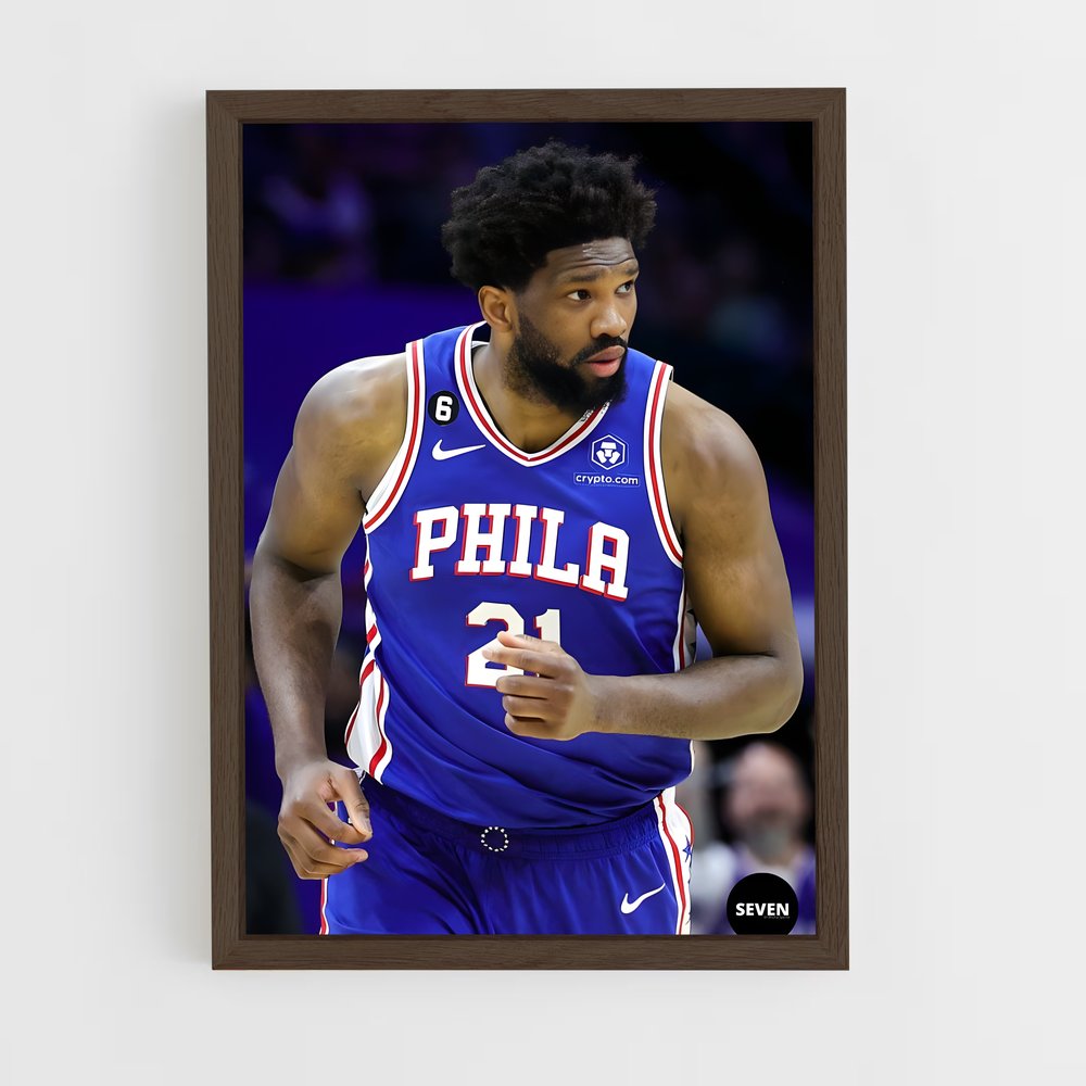 ap-joel embiid-10 cadre Bois foncé
