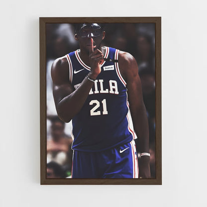 ap-joel embiid-5 cadre Bois foncé