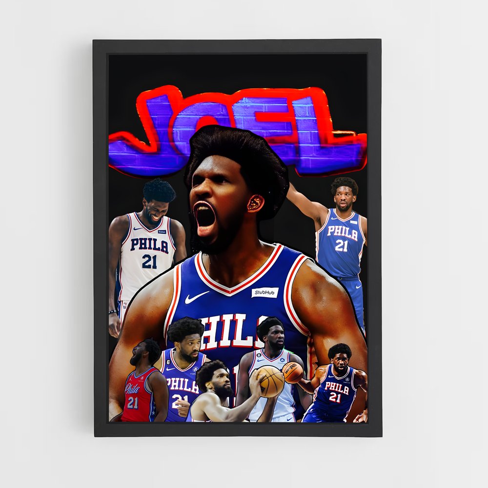 ap-joel embiid-9 cadre Noir