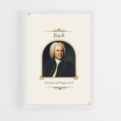 ap-johann sebastian bach-3 cadre Blanc