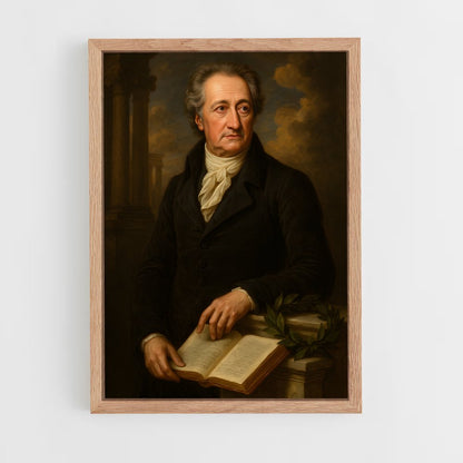 ap-johann wolfgang von goethe-2 cadre Bois clair