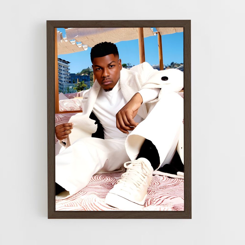 ap-john boyega-7 cadre Bois foncé