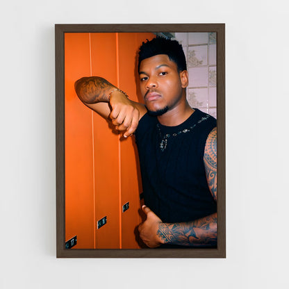 ap-john boyega-9 cadre Bois foncé