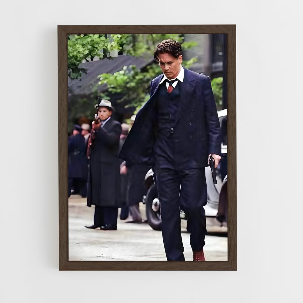 ap-john dillinger-7 cadre Bois foncé