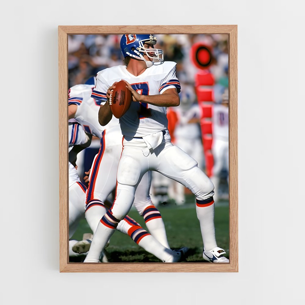 ap-john elway-5 cadre Bois clair