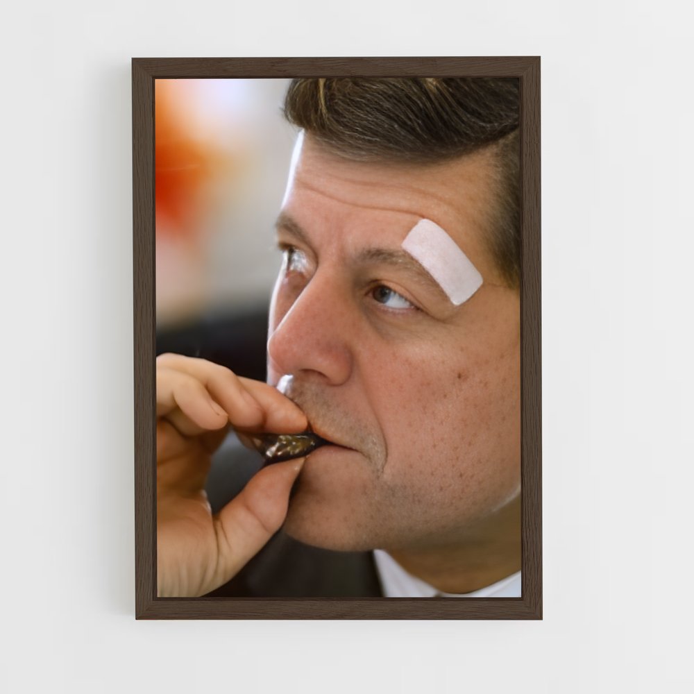 ap-john f kennedy-4 cadre Bois foncé