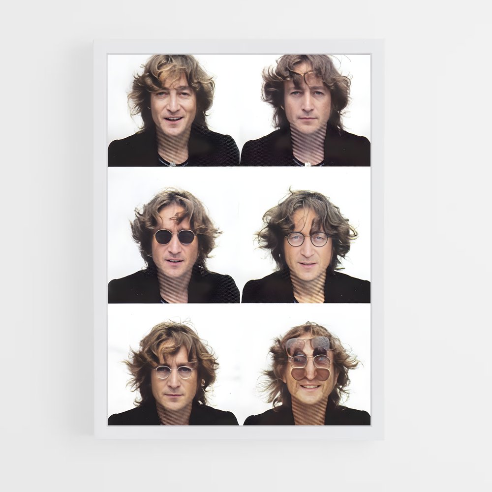 ap-john lennon-8 cadre Blanc