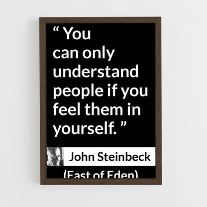 ap-john steinbeck-7 cadre Bois foncé