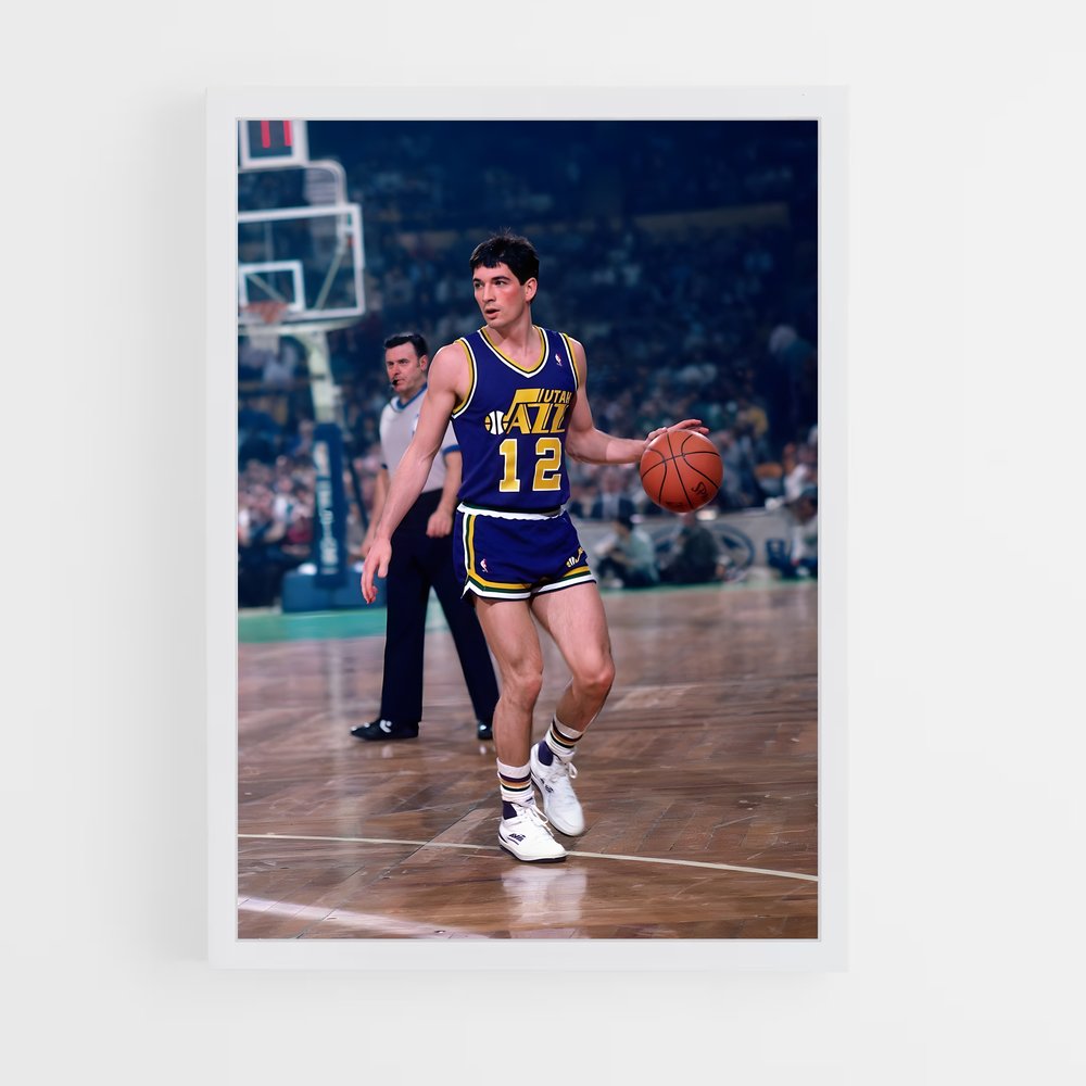ap-john stockton-9 cadre Blanc