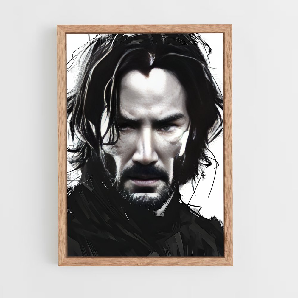 ap-john wick-8 cadre Bois clair