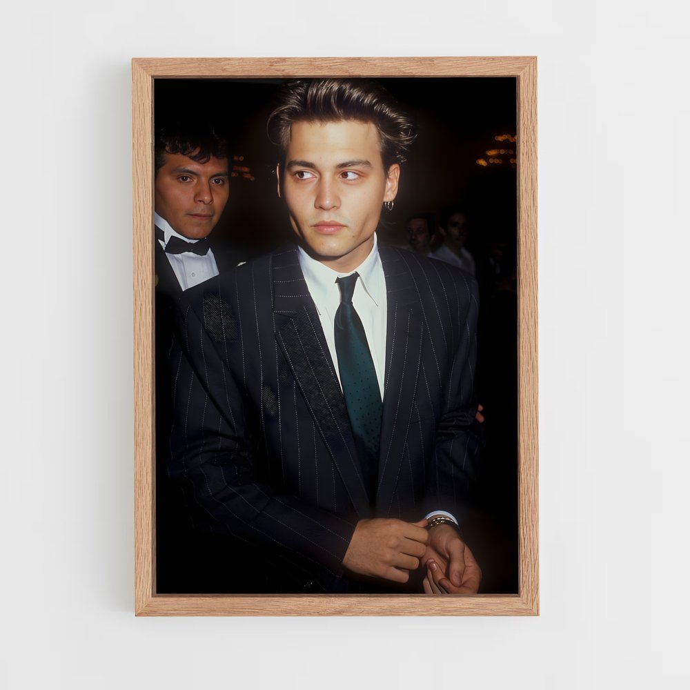 ap-johnny depp-1 cadre Bois clair