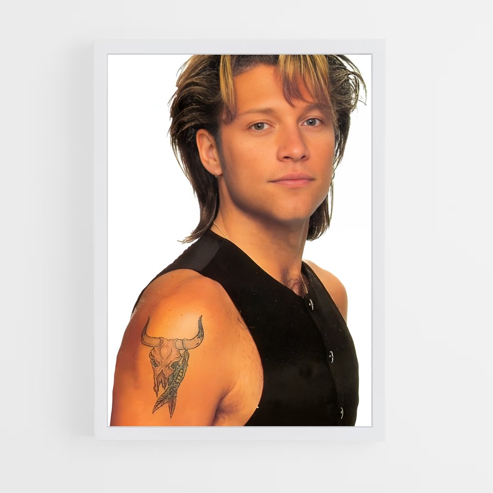 ap-jon bon jovi-2 cadre Blanc