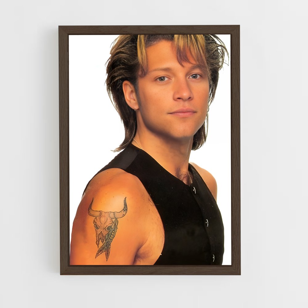 ap-jon bon jovi-2 cadre Bois foncé