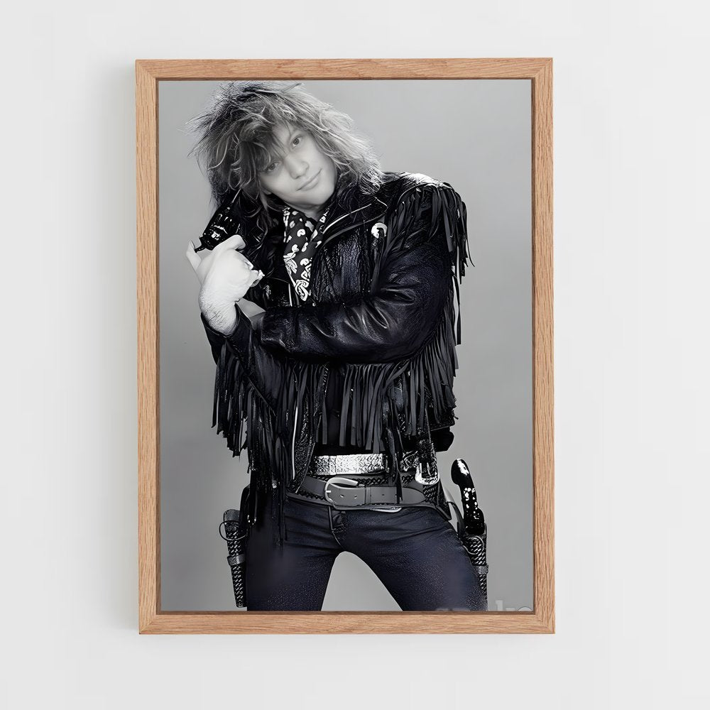 ap-jon bon jovi-3 cadre Bois clair