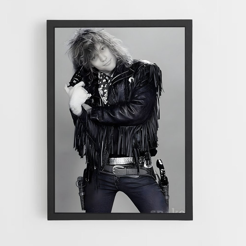ap-jon bon jovi-3 cadre Noir
