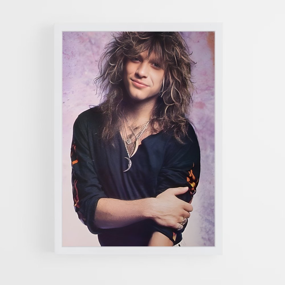 ap-jon bon jovi-4 cadre Blanc