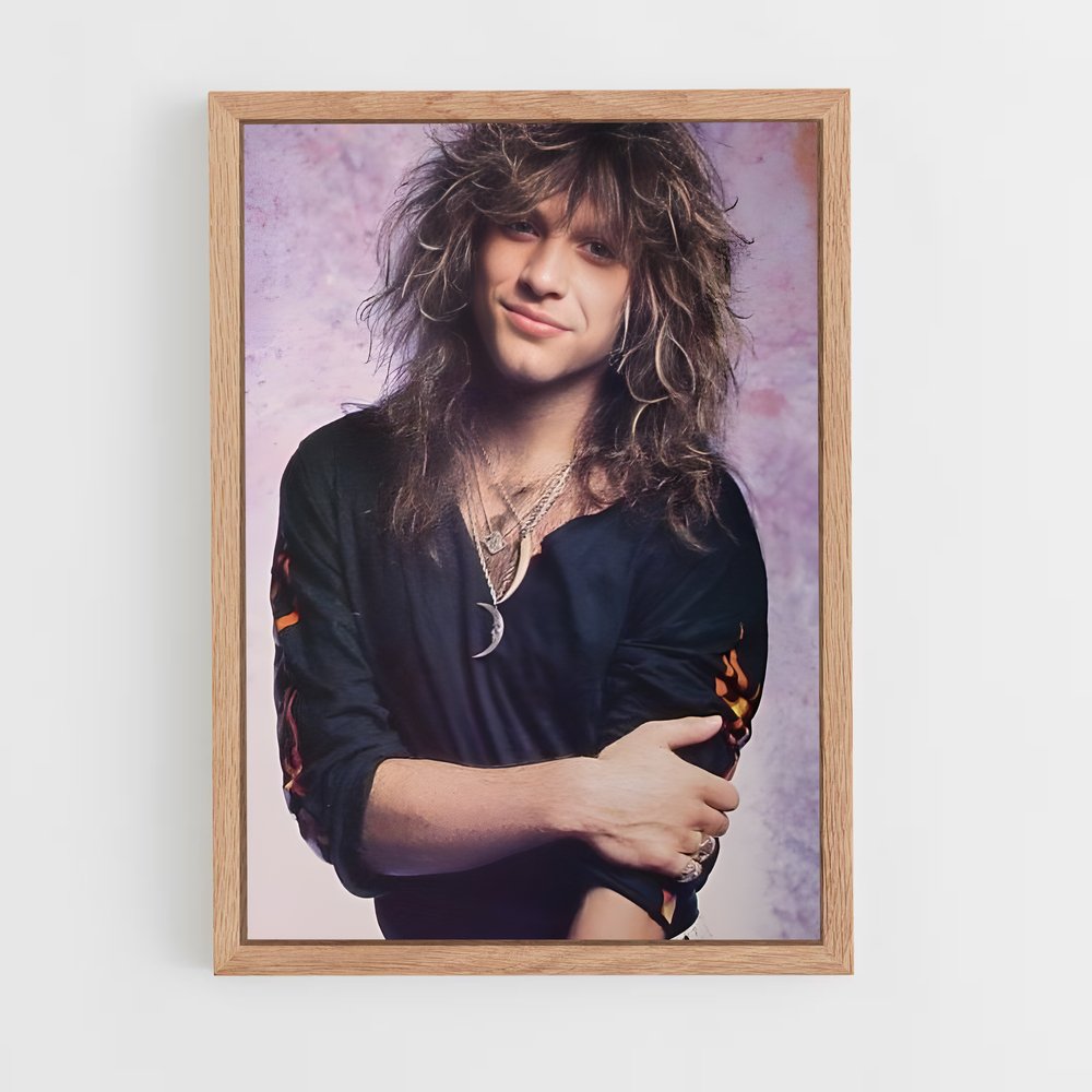 ap-jon bon jovi-4 cadre Bois clair