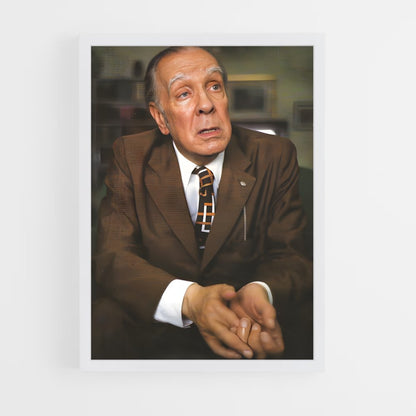 ap-jorge luis borges-4 cadre Blanc