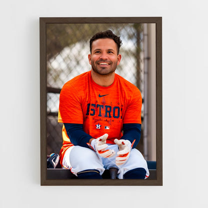 ap-jose altuve-1 cadre Bois foncé