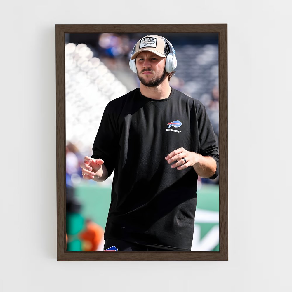 ap-josh allen-2 cadre Bois foncé