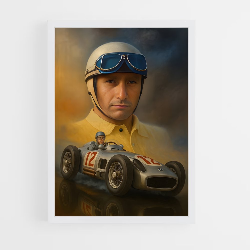ap-juan manuel fangio-4 cadre Blanc