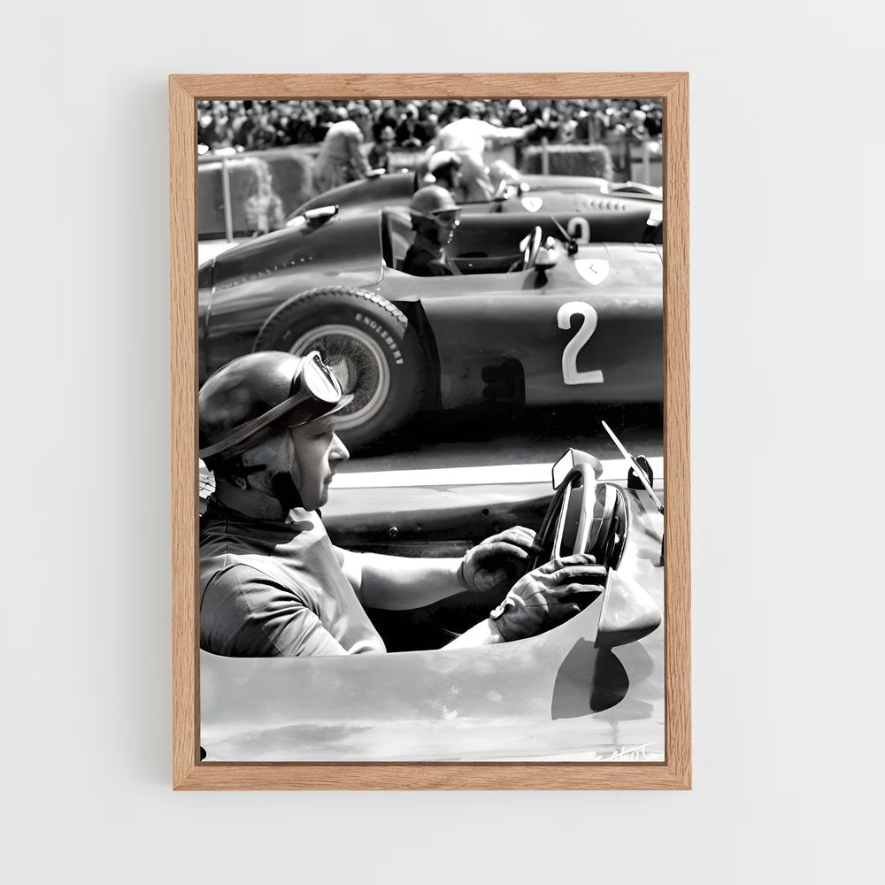 ap-juan manuel fangio-5 cadre Bois clair
