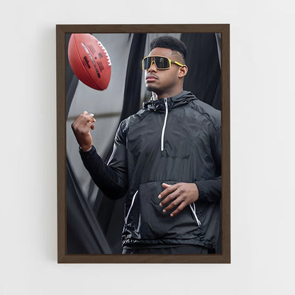 ap-juju smith-schuster-3 cadre Bois foncé