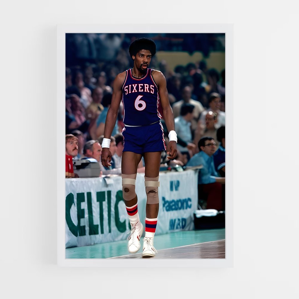 ap-julius erving-9 cadre Blanc