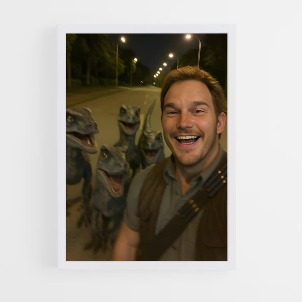 ap-jurassic park-1 cadre Blanc