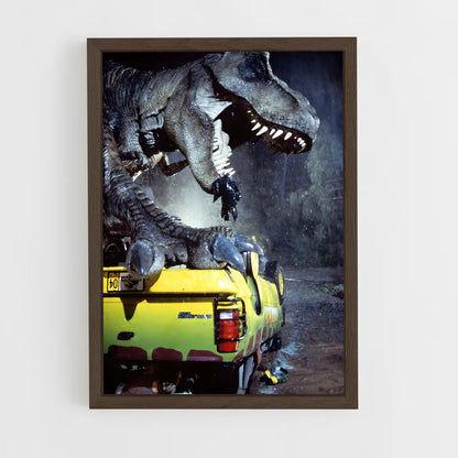 ap-jurassic park-2 cadre Bois foncé