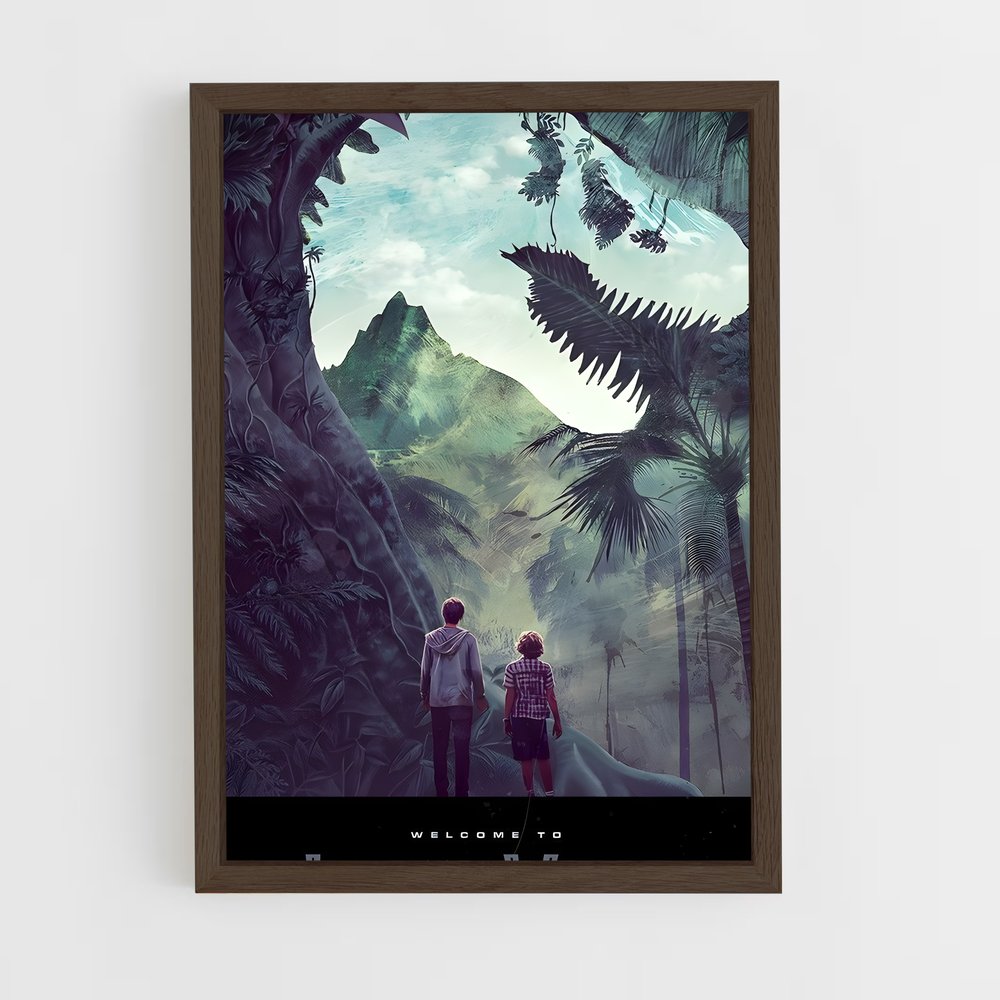 ap-jurassic park-7 cadre Bois foncé