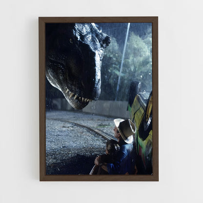 ap-jurassic park-8 cadre Bois foncé