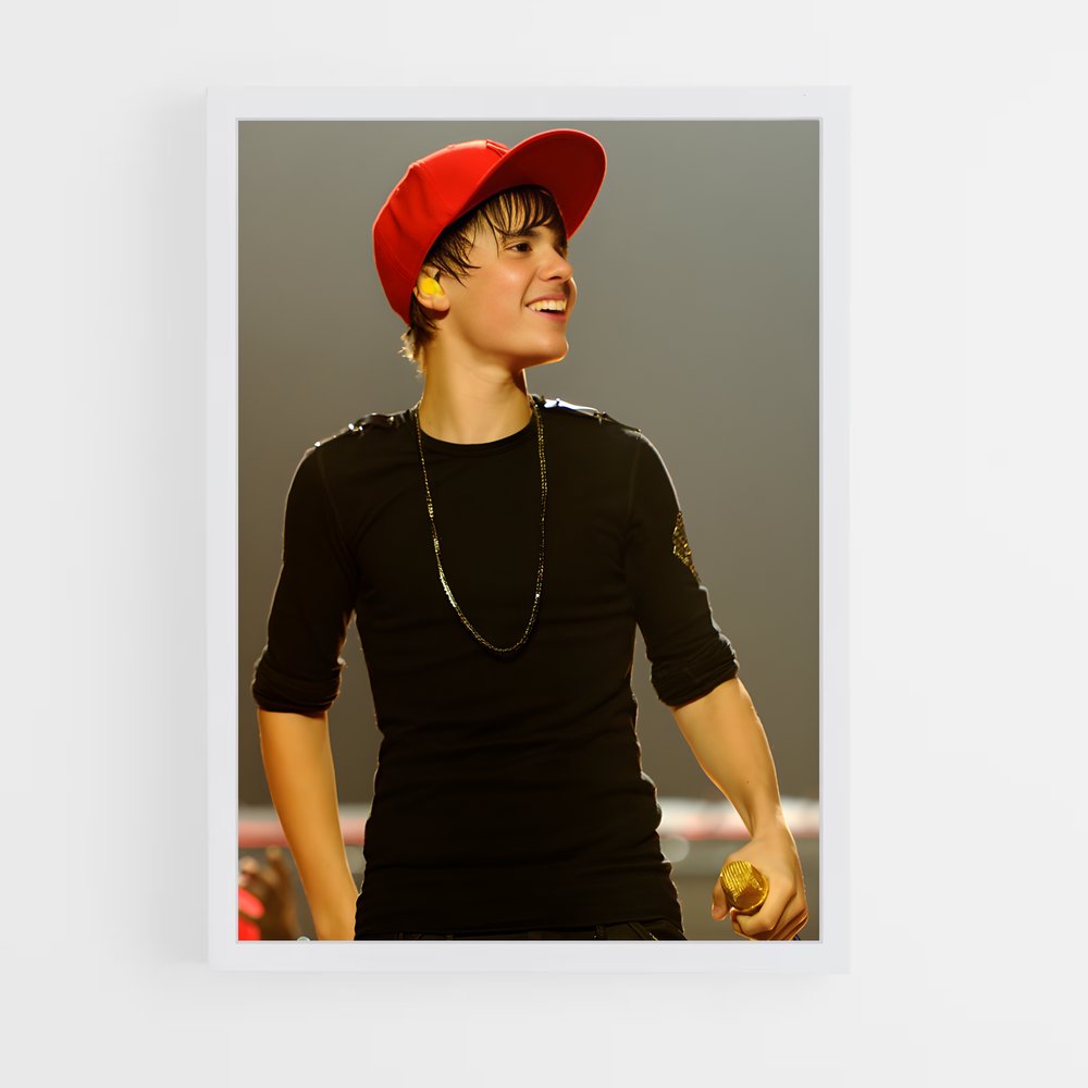 ap-justin bieber-3 cadre Blanc
