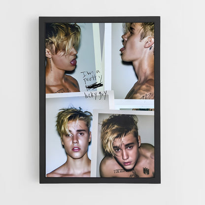 ap-justin bieber-4 cadre Noir