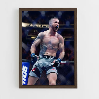 ap-justin gaethje-1 cadre Bois foncé