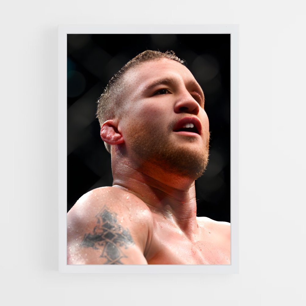 ap-justin gaethje-10 cadre Blanc