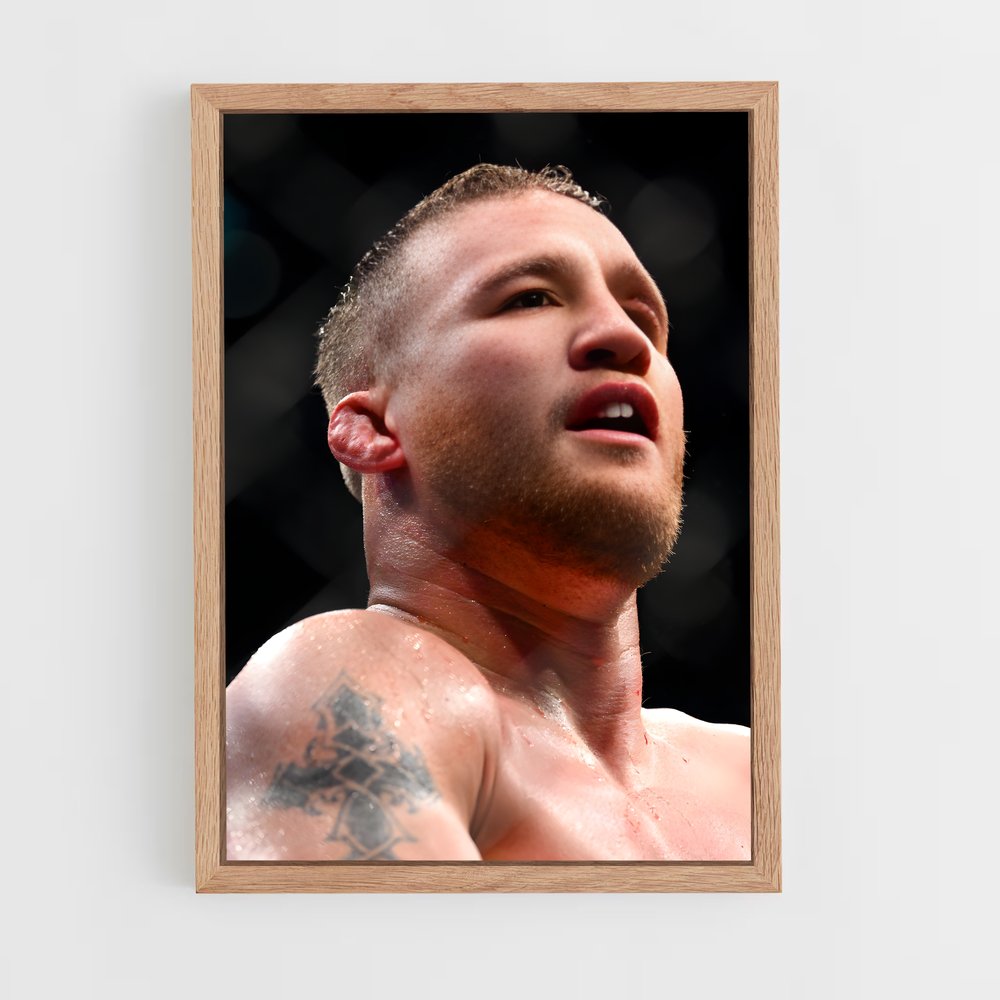 ap-justin gaethje-10 cadre Bois clair