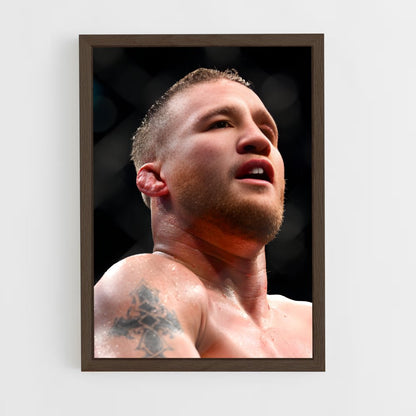 ap-justin gaethje-10 cadre Bois foncé