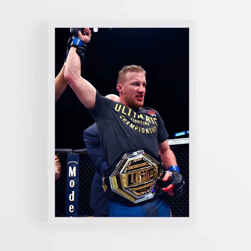 ap-justin gaethje-3 cadre Blanc
