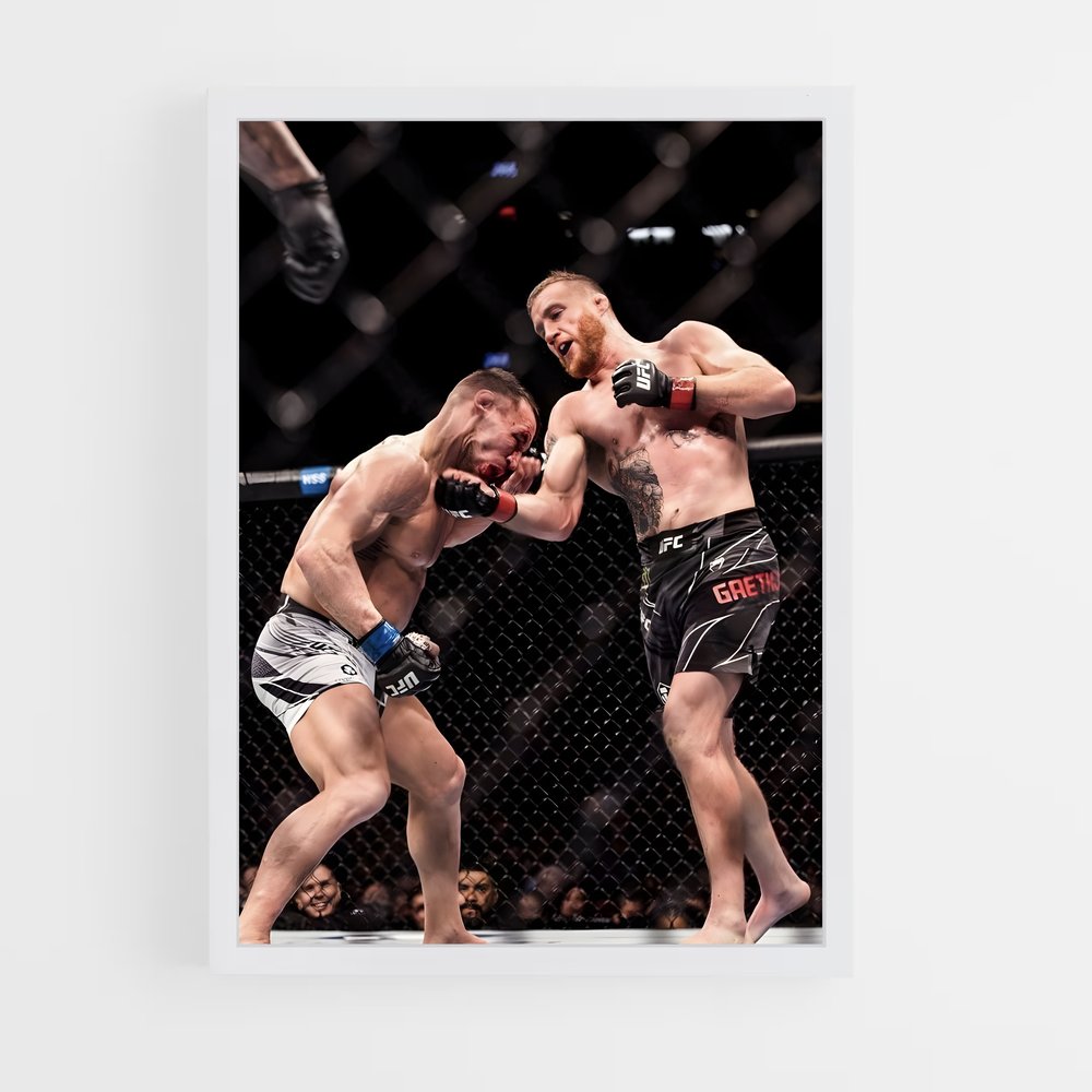 ap-justin gaethje-4 cadre Blanc
