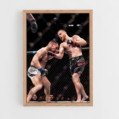 ap-justin gaethje-4 cadre Bois clair