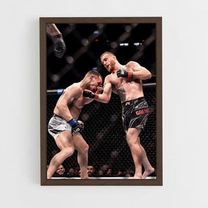 ap-justin gaethje-4 cadre Bois foncé