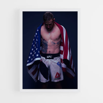 ap-justin gaethje-6 cadre Blanc